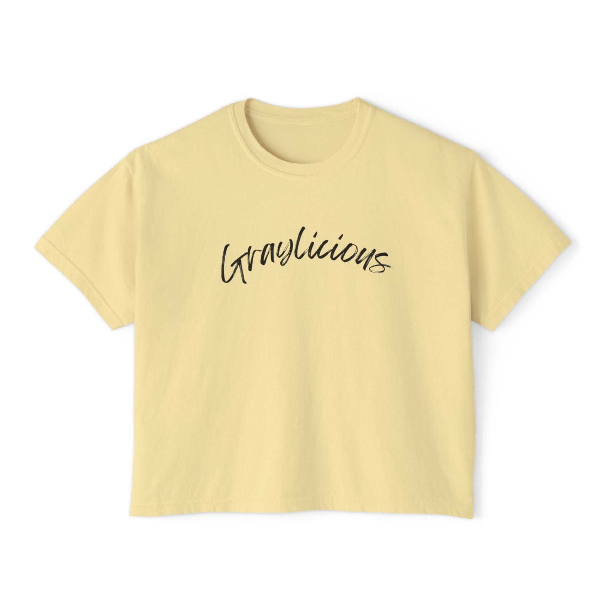 Women's Boxy Tee " Graylicious" Grayceful LLC