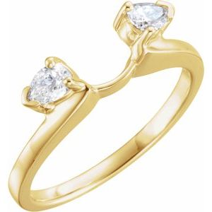 14K Yellow 1/5 CTW Lab-Grown Diamond  Wrap-Style Enhancer Ethereal Legacy Boutiques