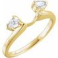 14K Yellow 1/5 CTW Lab-Grown Diamond  Wrap-Style Enhancer Ethereal Legacy Boutiques