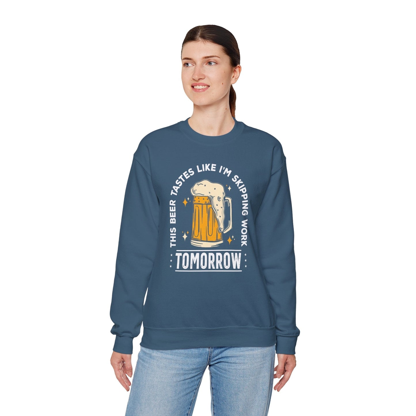 Skipping Work Tomorrow Crewneck Sweatshirt The Devil's Pickle