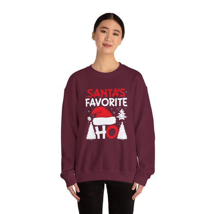 Santa's Favorite Ho Crewneck Sweatshirt The Devil's Pickle