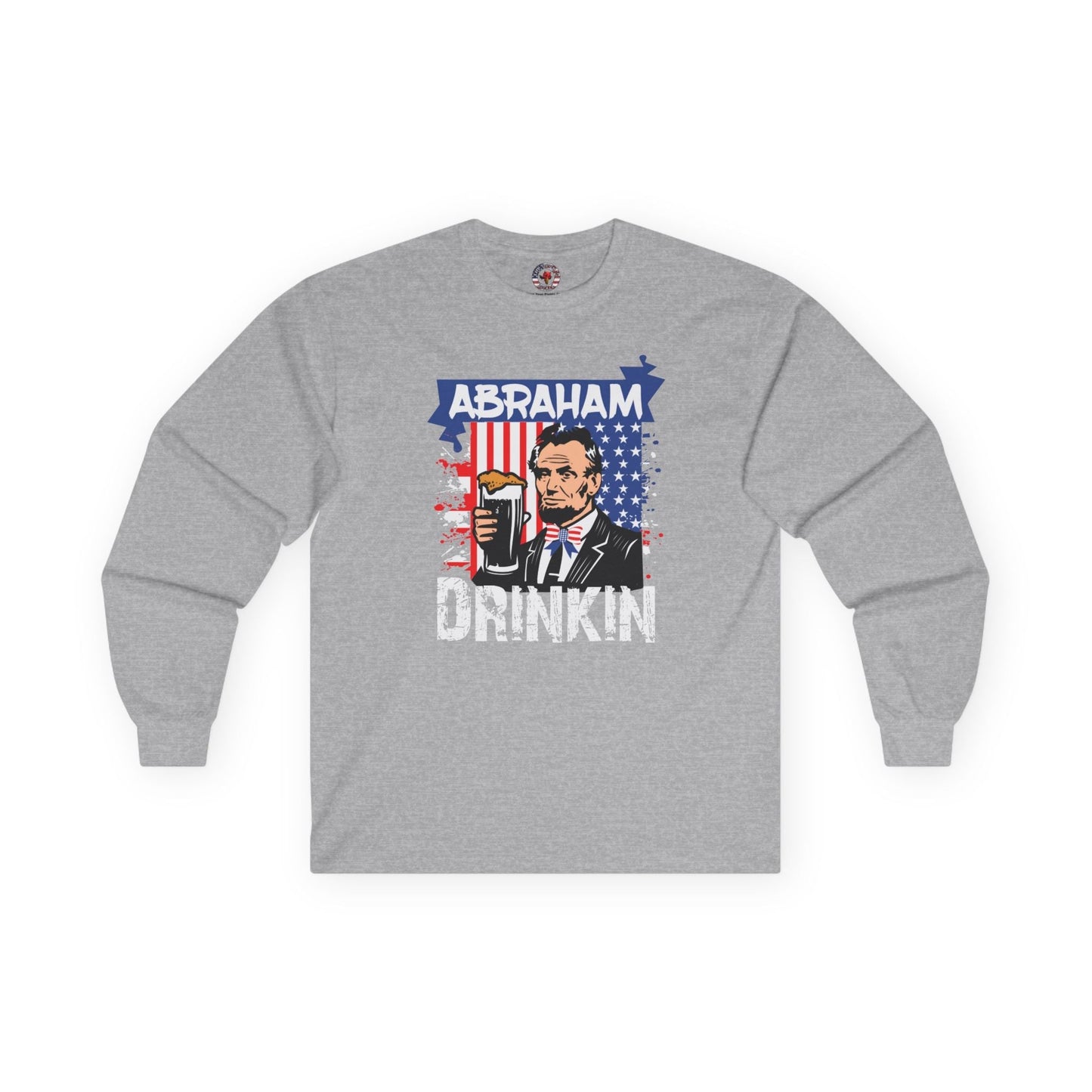 Abraham Drinking Long Sleeve Tee The Devil's Pickle