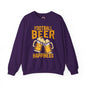 Football Beer and Happiness Crewneck Sweatshirt The Devil's Pickle