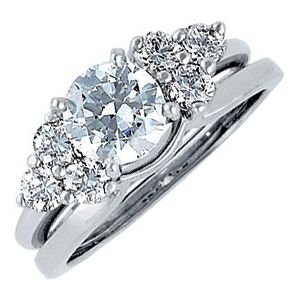 Platinum 1/2 CTW Natural Diamond Wrap-Style Enhancer Ring Ethereal Legacy Boutiques