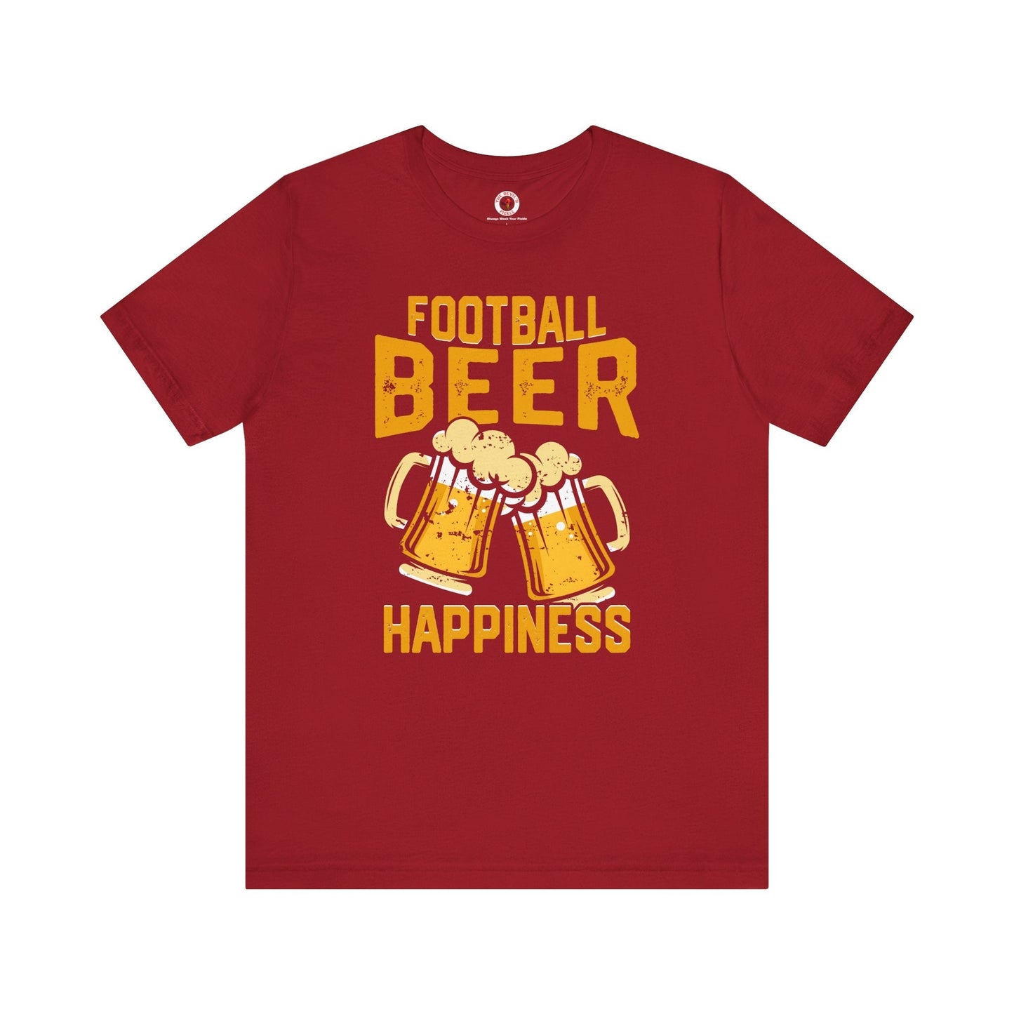 Football Beer and Happiness T-Shirt The Devil's Pickle