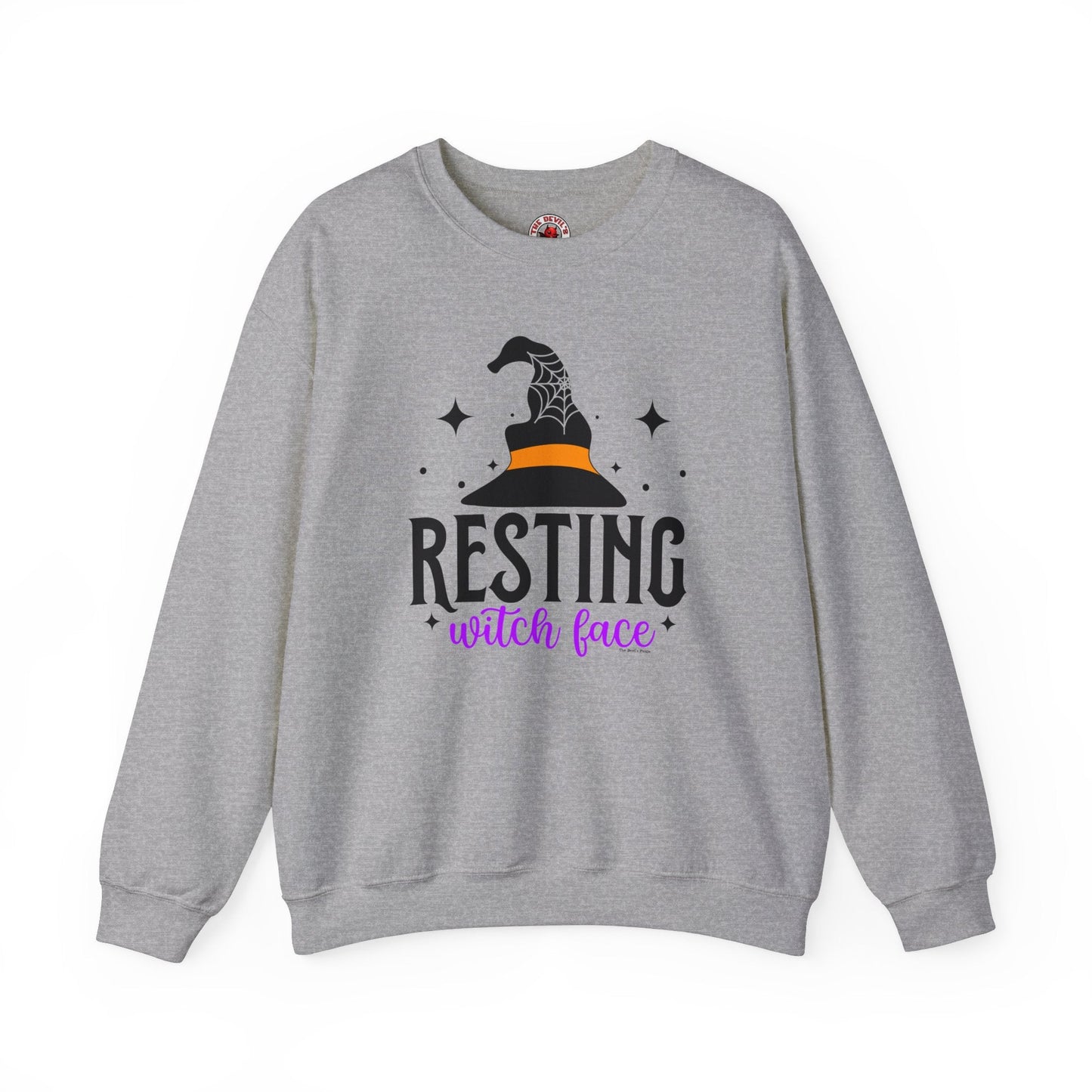 Resting Witch Face Crewneck Sweatshirt The Devil's Pickle
