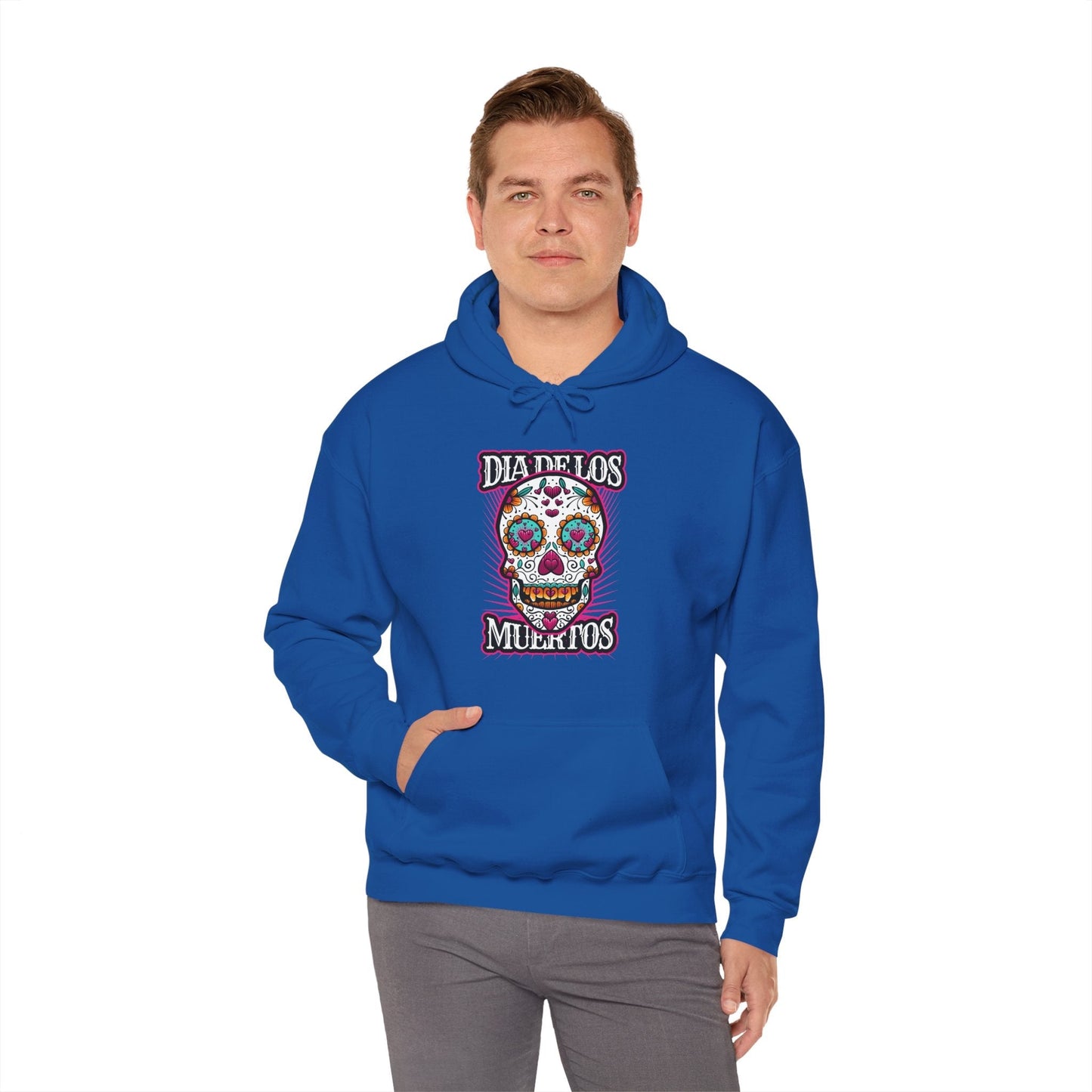 Dia De Los Muertos Skull Hooded Sweatshirt The Devil's Pickle