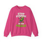 Stop Staring At My Pickle Crewneck Sweatshirt The Devil's Pickle