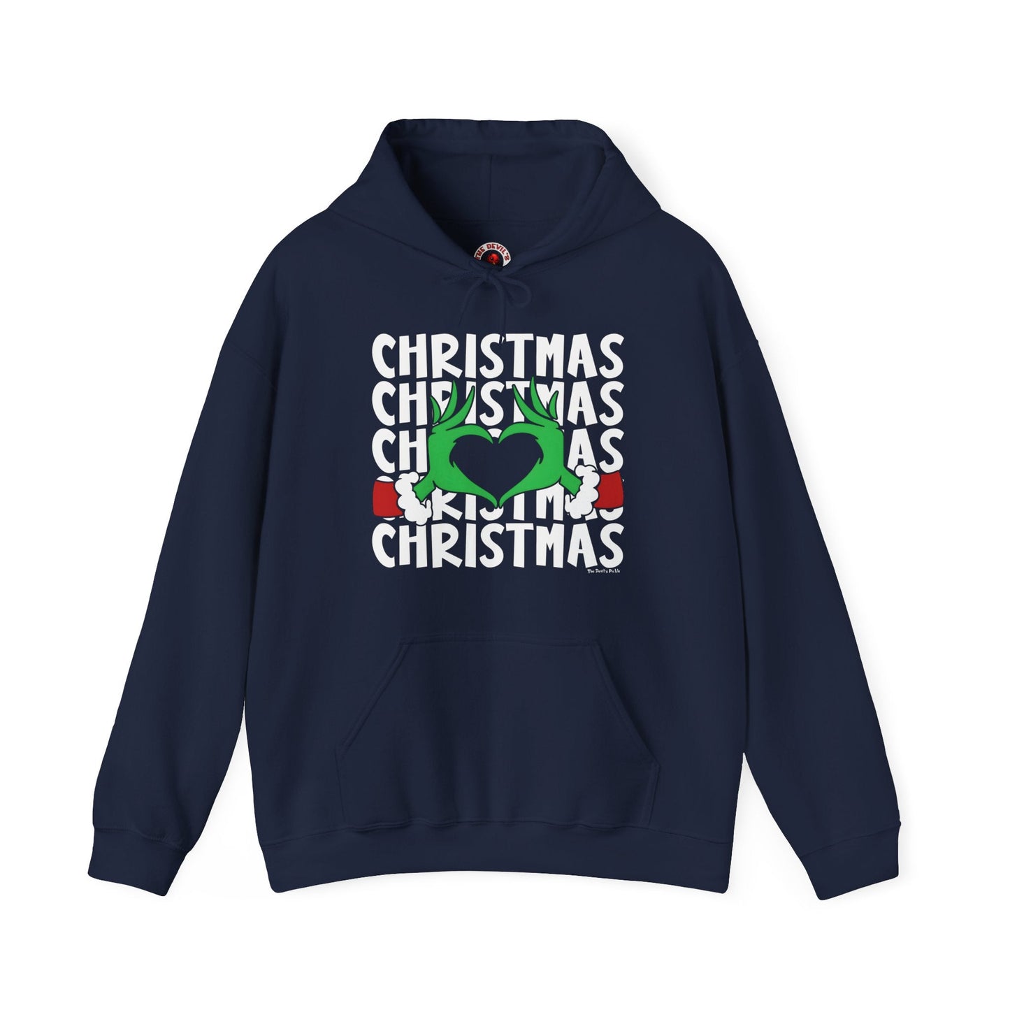 Christmas Heart Hooded Sweatshirt The Devil's Pickle