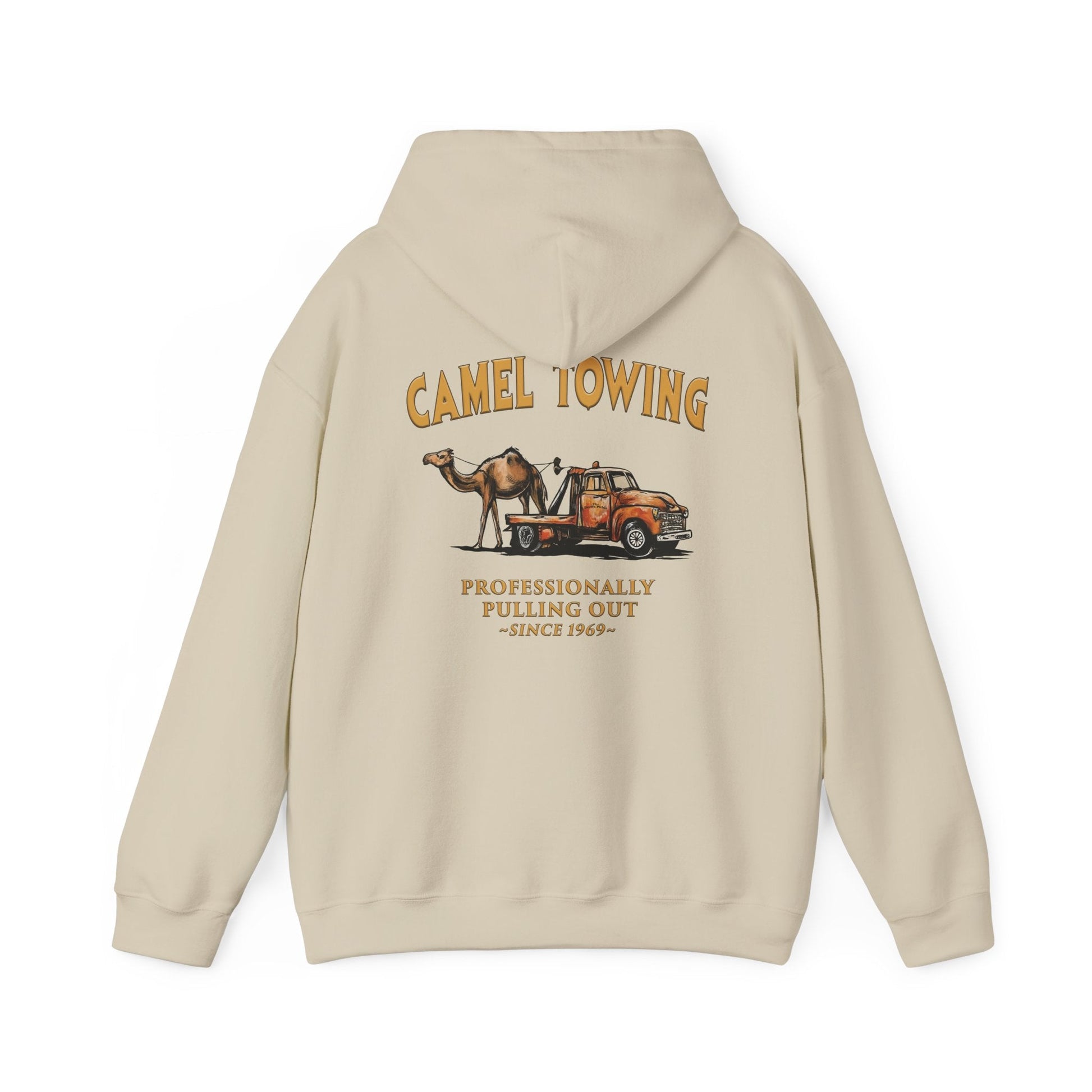 Camel Towing Back Hooded Sweatshirt The Devil's Pickle