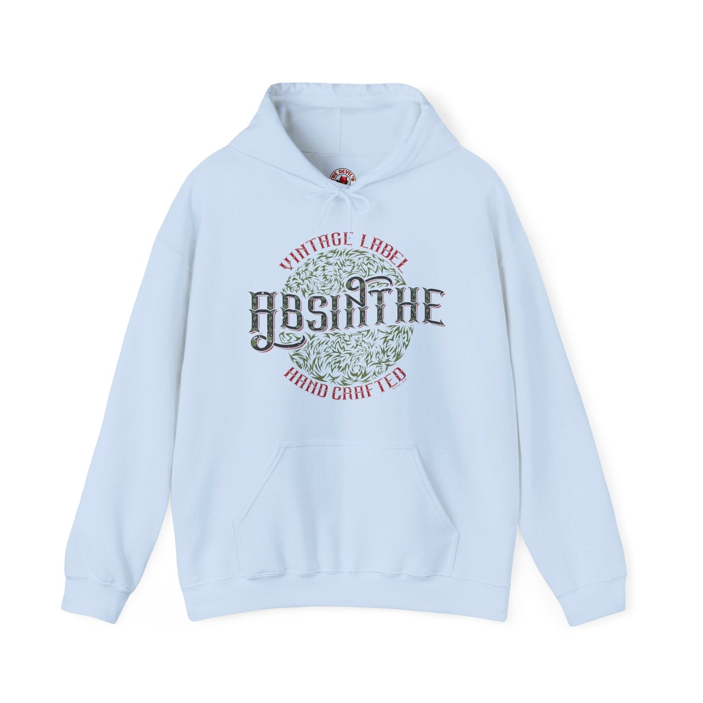 Vintage Label Absinthe Hooded Sweatshirt The Devil's Pickle