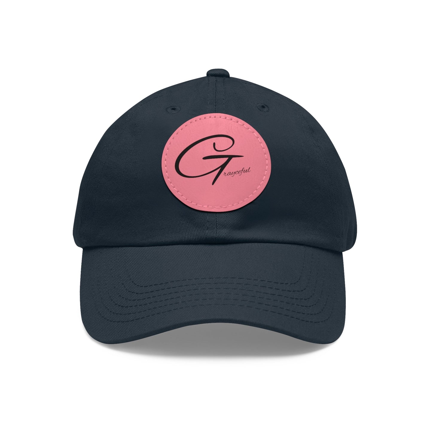 Hat with Leather Patch (Round) Grayceful LLC