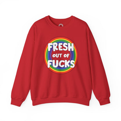 Fresh Out Of Fucks Crewneck Sweatshirt The Devil's Pickle