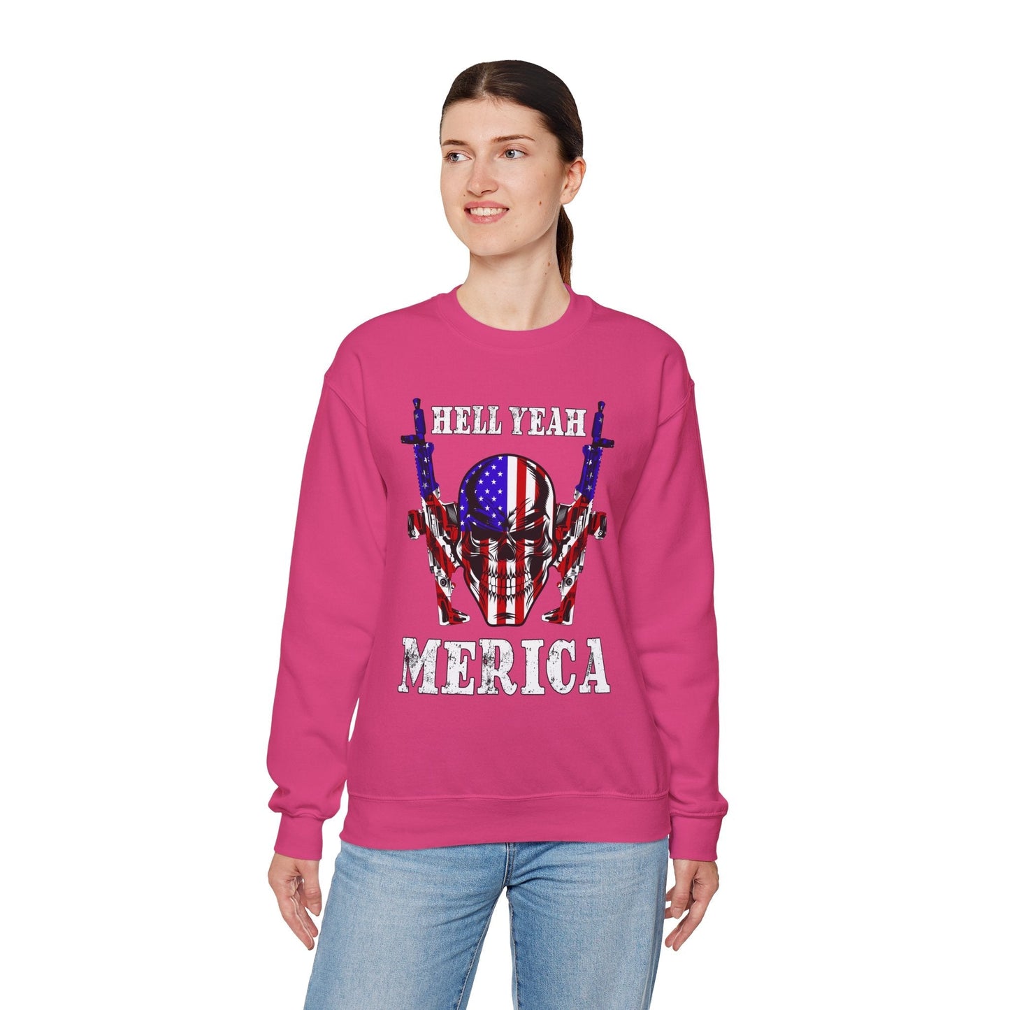 Hell Yeah Merica Crewneck Sweatshirt The Devil's Pickle