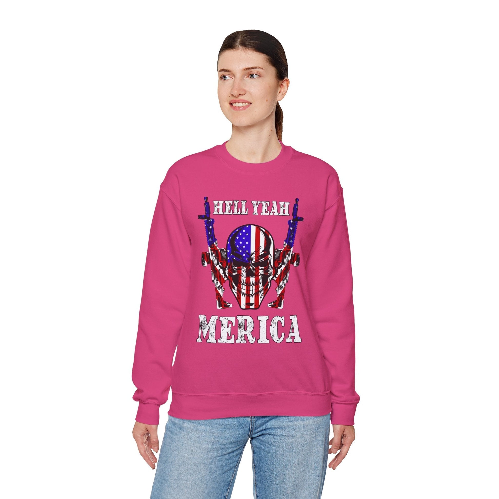 Hell Yeah Merica Crewneck Sweatshirt The Devil's Pickle