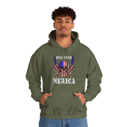 Hell Yeah Merica Hooded Sweatshirt The Devil's Pickle