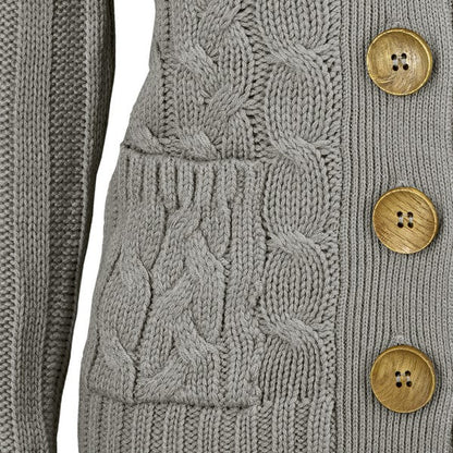Cable Knitted Cardigan Sweater with Pockets Shop Style & More | Fresh Looks, Everyday Deals & Free Shipping