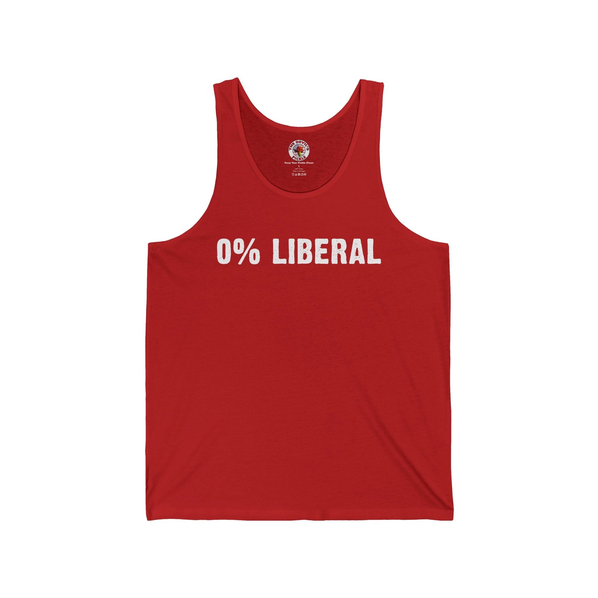 0% Liberal Tank Top The Devil's Pickle
