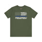 Thin Blue Line American Flag T-Shirt The Devil's Pickle