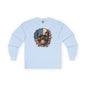 American Flag Skull Long Sleeve Tee The Devil's Pickle