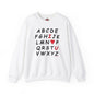 ABC I Love You Crewneck Sweatshirt The Devil's Pickle
