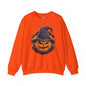 Scary Witch Pumpkin Halloween Crewneck Sweatshirt The Devil's Pickle
