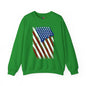 Distressed American Flag Crewneck Sweatshirt The Devil's Pickle