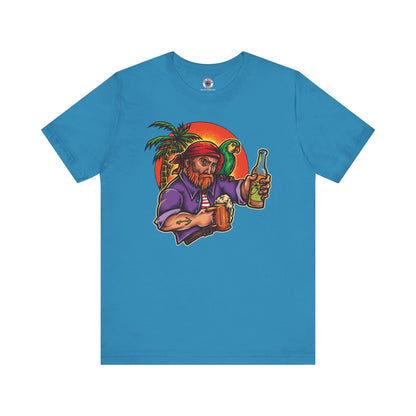 Sunset Pirate Beer T-Shirt The Devil's Pickle