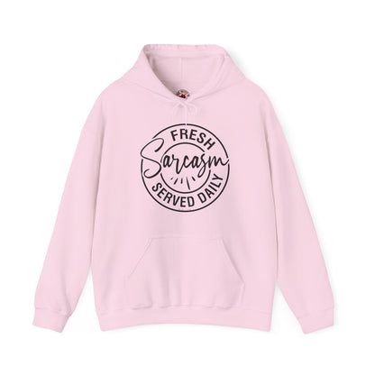 Fresh Sarcasm Served Daily Hooded Sweatshirt The Devil's Pickle