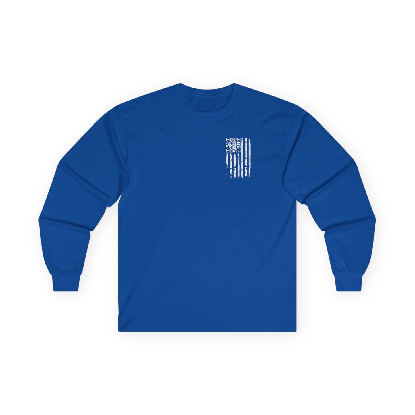 American Flag QR Code Long Sleeve Tee The Devil's Pickle