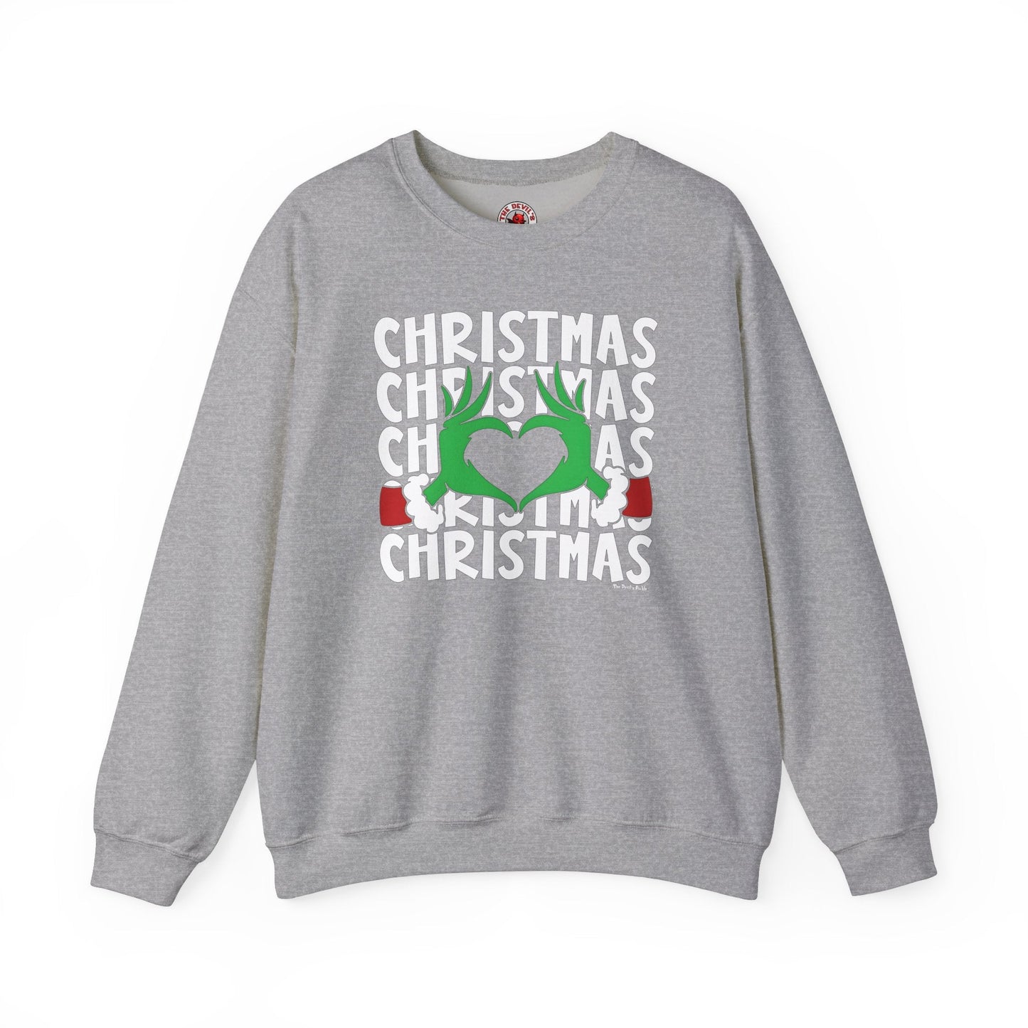 Christmas Heart Crewneck Sweatshirt The Devil's Pickle