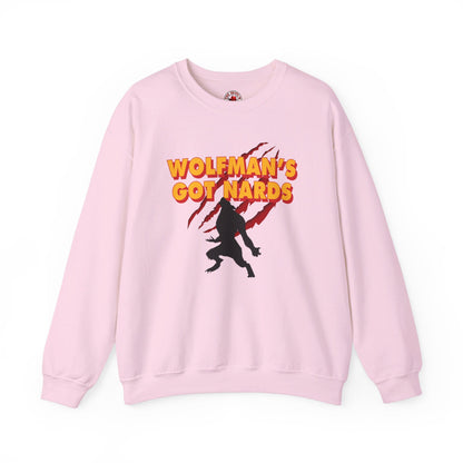 Wolfman's Got Nards Crewneck Sweatshirt The Devil's Pickle