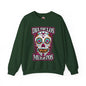 Dia De Los Muertos Skull Crewneck Sweatshirt The Devil's Pickle