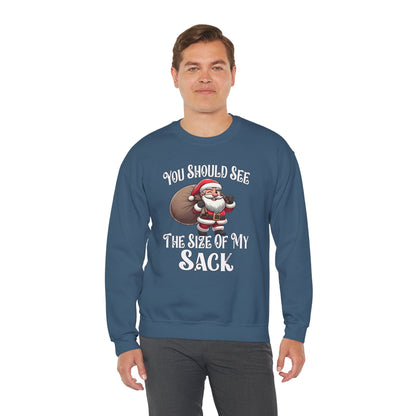 You Should See The Size Of My Sack Crewneck Sweatshirt The Devil's Pickle