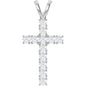 Platinum 3/4 CTW Natural Diamond Cross Pendant Ethereal Legacy Boutiques