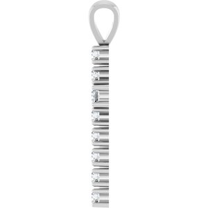 Sterling Silver 3/4 CTW Natural Diamond Cross Pendant Ethereal Legacy Boutiques
