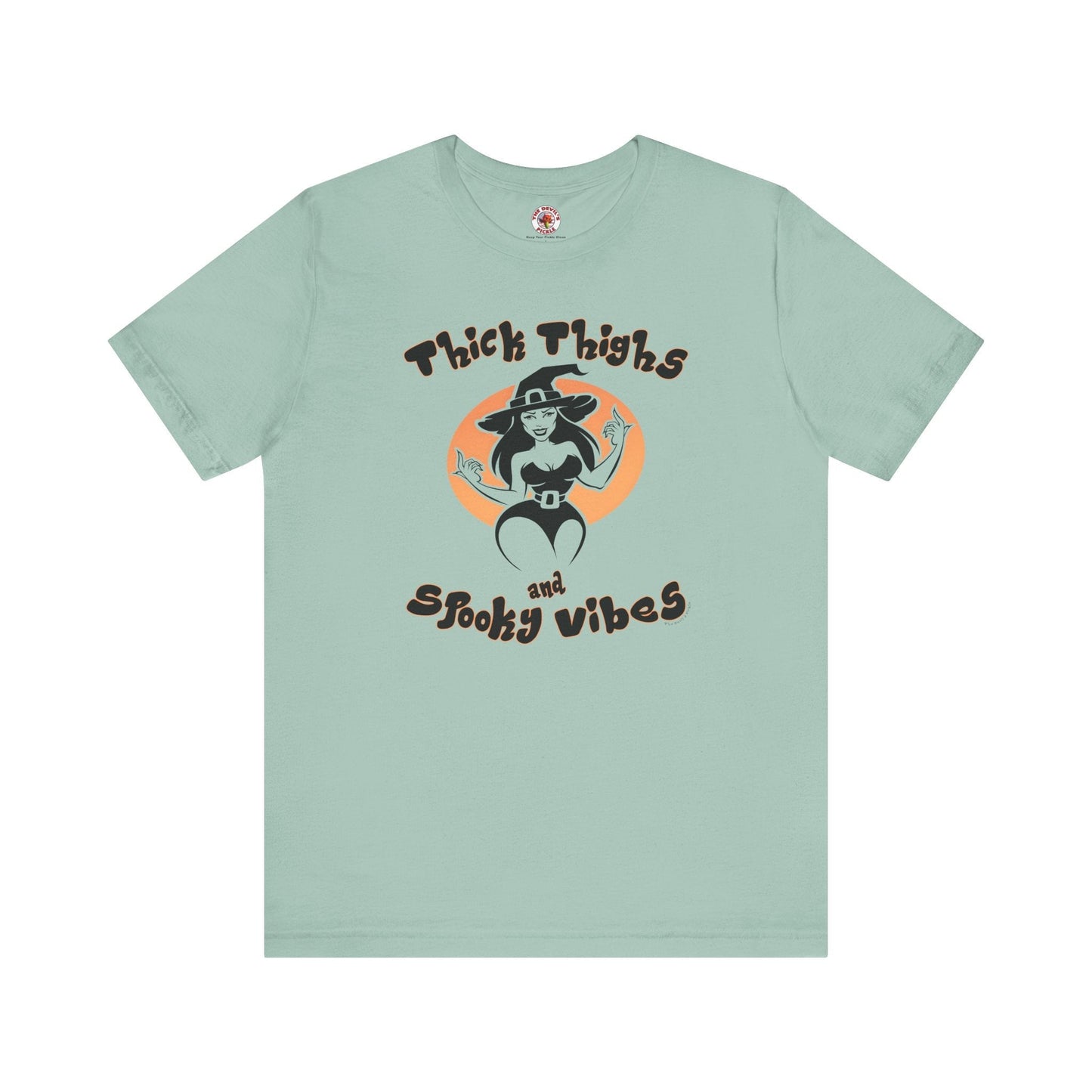 Thick Thighs and Spooky Vibes T-Shirt The Devil's Pickle