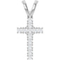 Sterling Silver 1/4 CTW Natural Diamond Cross Pendant Ethereal Legacy Boutiques