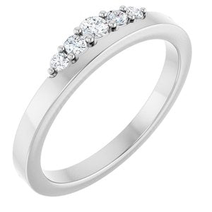 Sterling Silver 1/6 CTW Natural Diamond Stackable Ring Ethereal Legacy Boutiques
