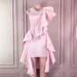 Ruffled Sexy Sleeveless Dress Slim Bag Hip Skirt Banquet Evening Dress See size chart under “more details” The Fashion Celestial