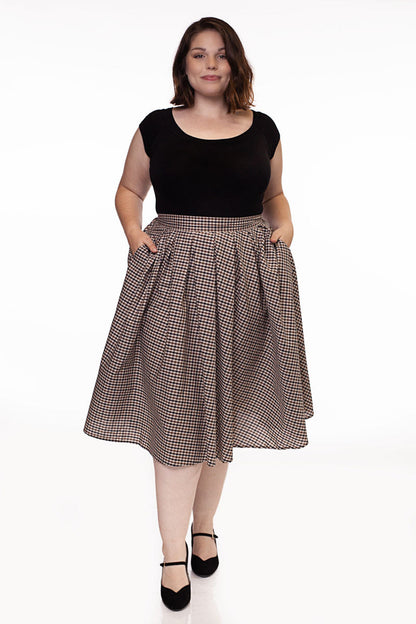 Retro Boat Neck Top in Black Retrolicious