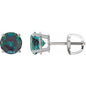 Platinum 8 mm Lab-Grown Alexandrite Earrings Ethereal Legacy Boutiques