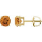 14K Yellow 6 mm Natural Citrine Earrings Ethereal Legacy Boutiques