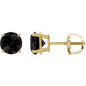14K Yellow 8 mm Natural Black Onyx Earrings Ethereal Legacy Boutiques