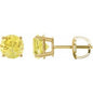 14K Yellow 7 mm Lab-Grown Yellow Sapphire Earrings Ethereal Legacy Boutiques