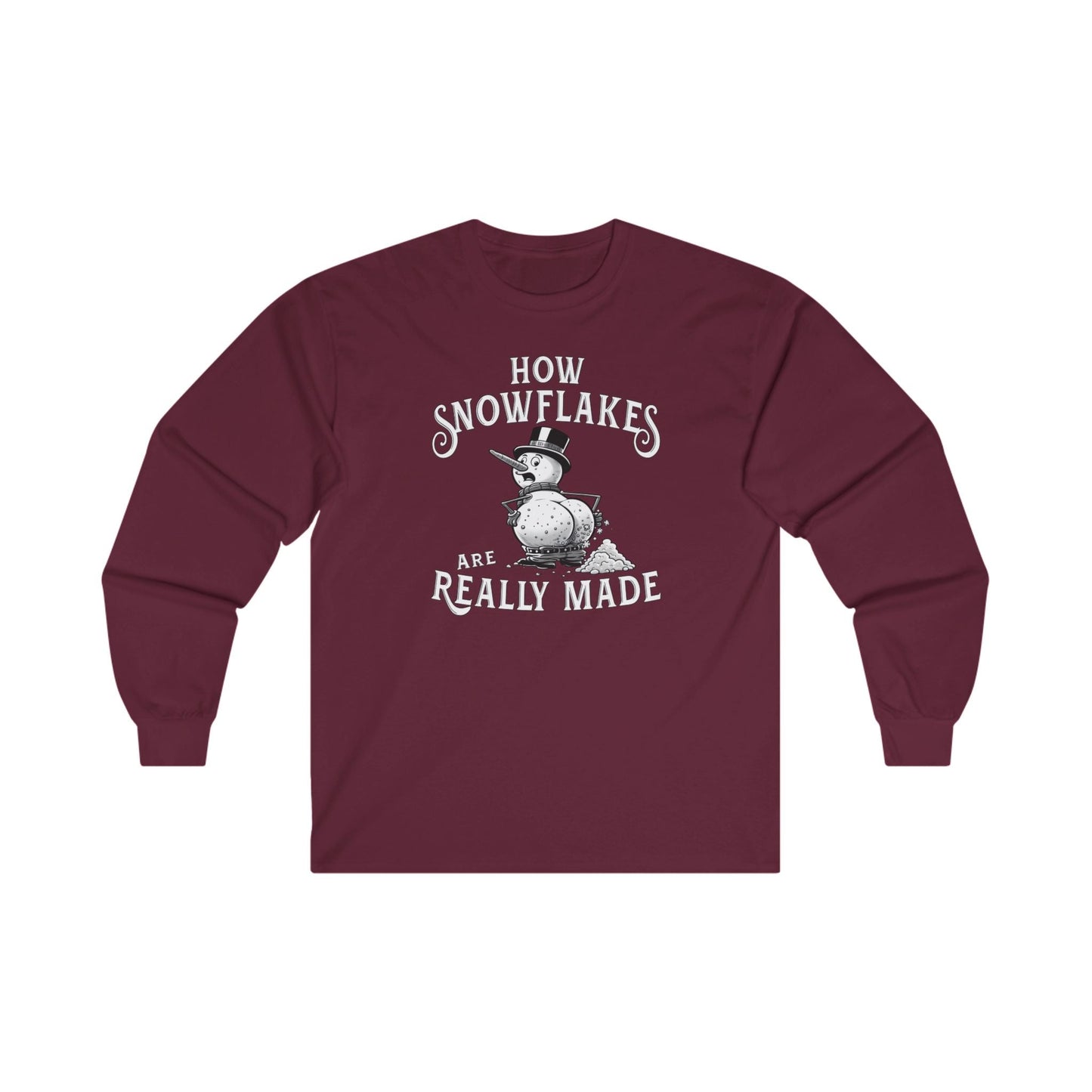How Snowflakes Are Really Made Long Sleeve Tee The Devil's Pickle