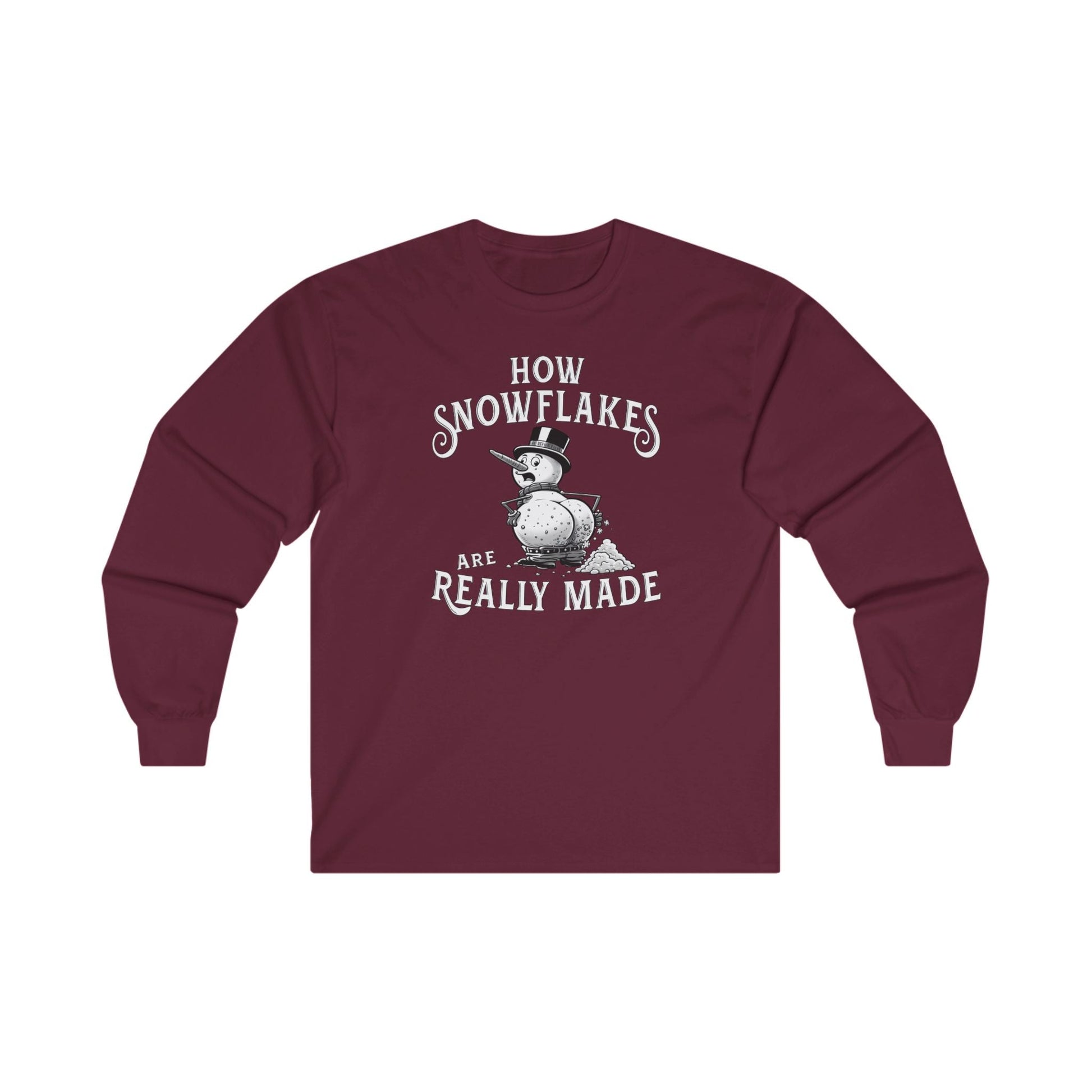 How Snowflakes Are Really Made Long Sleeve Tee The Devil's Pickle