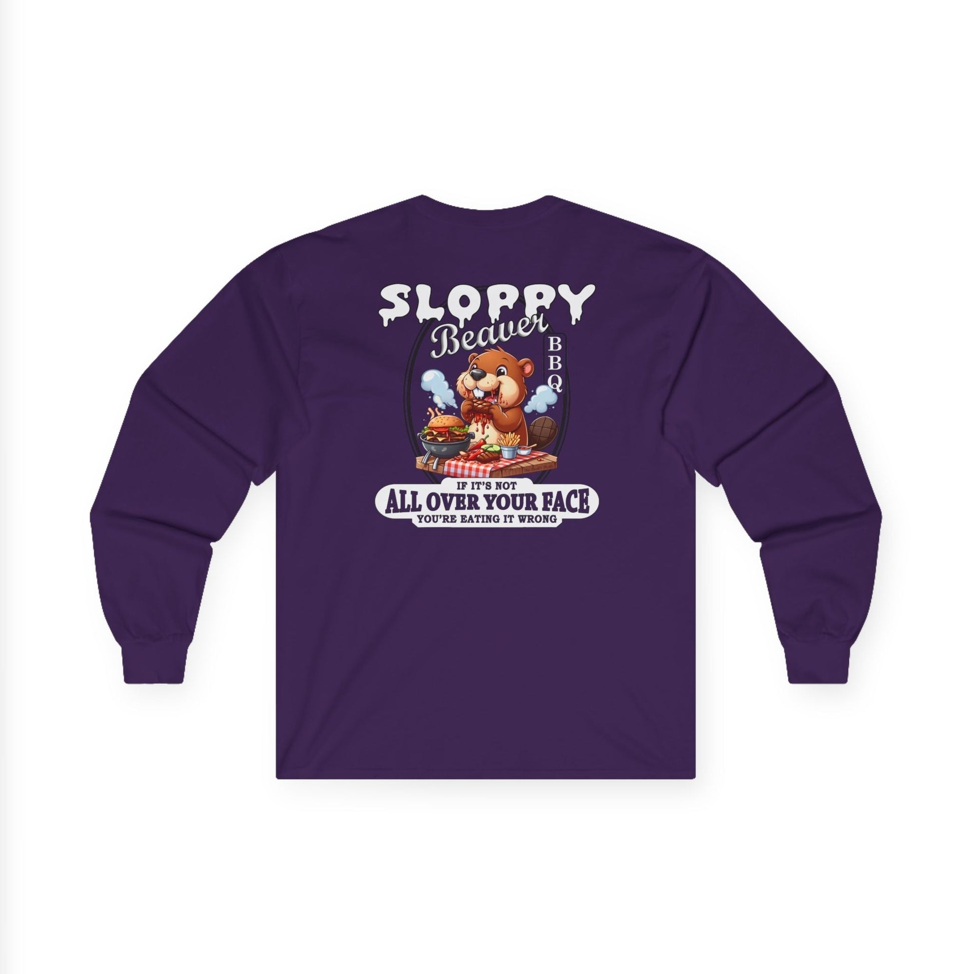 Sloppy Beaver BBQ Back Long Sleeve Tee The Devil's Pickle