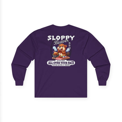 Sloppy Beaver BBQ Back Long Sleeve Tee The Devil's Pickle