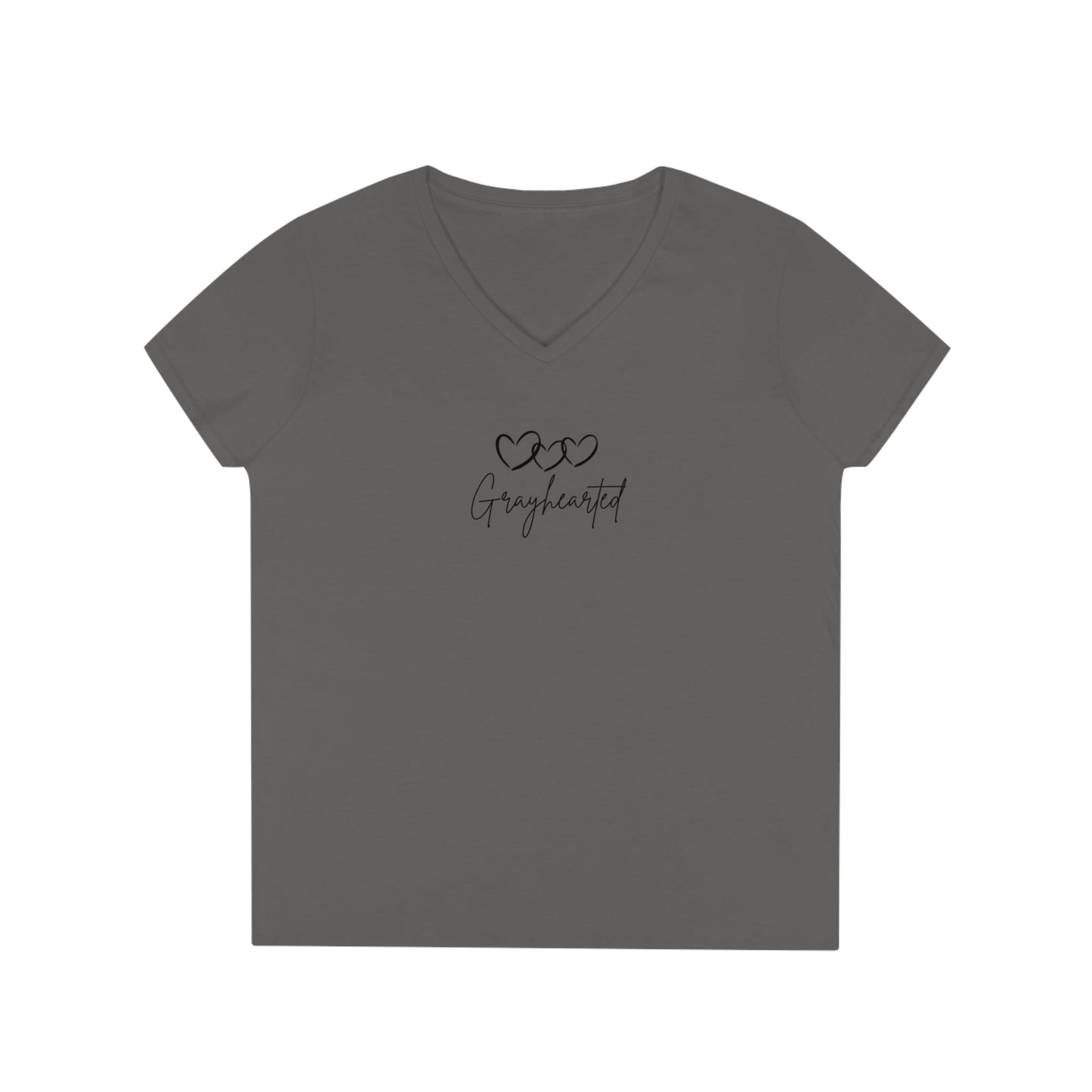 Grayceful 3 hearts Ladies' V-Neck T-Shirt Grayceful LLC